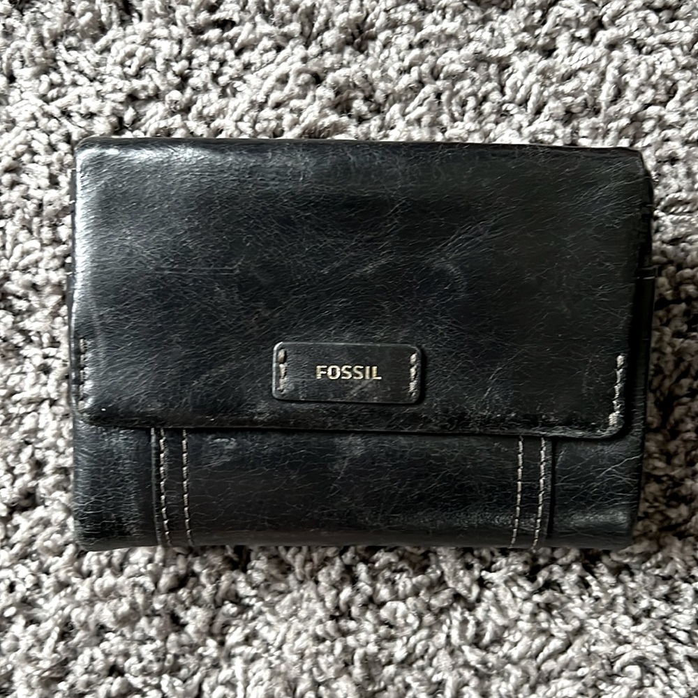 Black Fossil Wallet